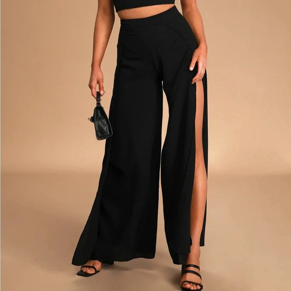 Lulus Pants - Lulu’s Open Wide Leg Pants